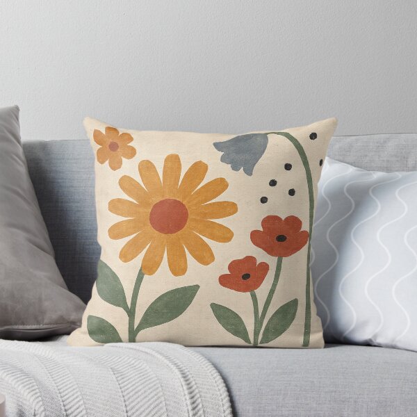 Item preview, Scandinavian Flower Market Print Vintage 1960s Nordic Floral Wall Art designed and sold by Tamas Das.