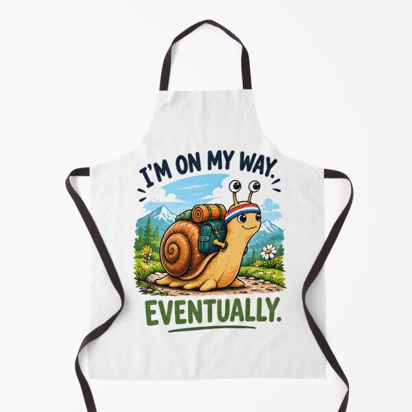 Item preview, I'm On My Way Eventually Funny Hiking Snail designed and sold by Pyt27.