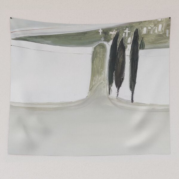 Item preview, cemetary in sicily by Brett whiteley - Brett whiteley artwork designed and sold by namikikkik.