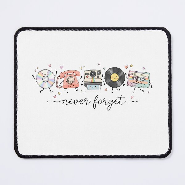 Item preview, Never Forget Retro Nostalgia | Dancing Cassette CD Vinyl Camera Telephone Vintage Design designed and sold by Uniquememorable.
