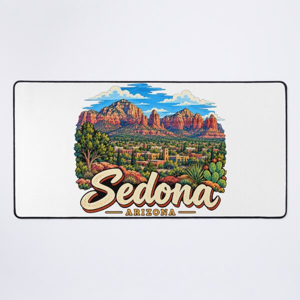 Item preview, Hand Drawn Sedona Arizona Travel Souvenir Landmark Gift designed and sold by MichaeIRellov.