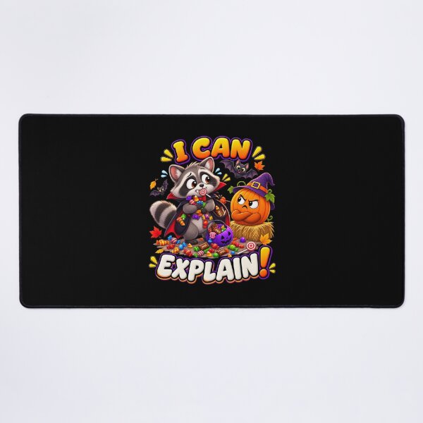 Item preview, I Can Explain Funny Halloween Raccoon designed and sold by Yomere.