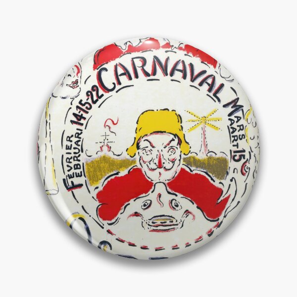 Item preview, James Ensor Carnival Poster | 1931 Ostend Festival | Vibrant Expressionist Art | Grotesque Faces & Colorful Chaos designed and sold by artofuniverse.