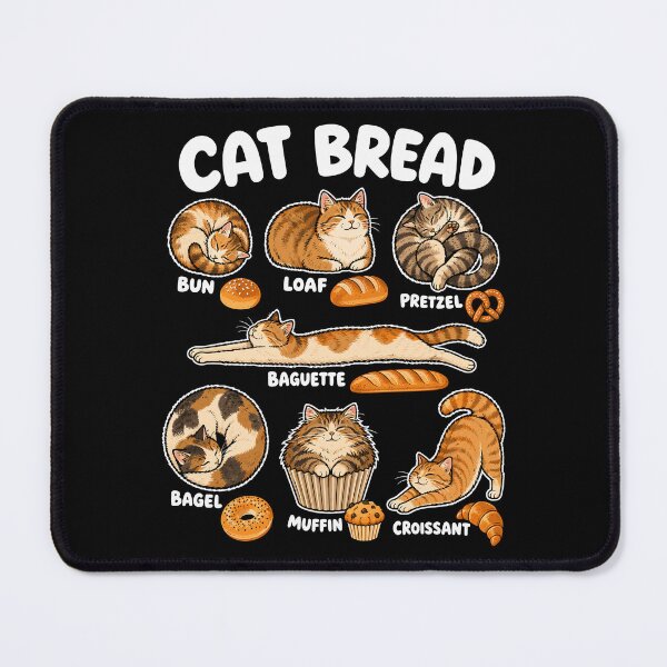 Item preview, Cat Bread Funny Cat In Shape Of Different Famous Bread designed and sold by roni-harbor.