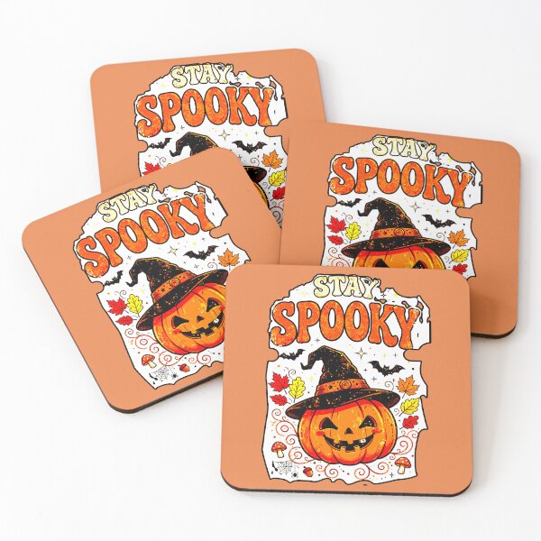 Item preview, Stay Spooky Retro Pumpkin Witch Vintage T-Shirt Halloween Autumn designed and sold by AstronautMerch.