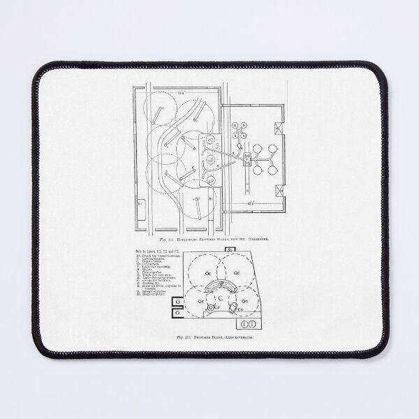Item preview, Victorian Steel Mill Foundry Blueprint Drawing designed and sold by Antique Science Press.