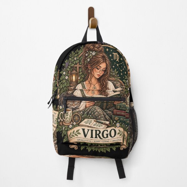 Item preview, Virgo Reading – Vintage Zodiac Book Lover designed and sold by Scarlett-Goods.