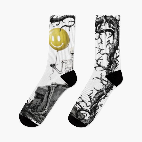 Item preview, A skeleton sitting on his wife's grave designed and sold by Hota055.