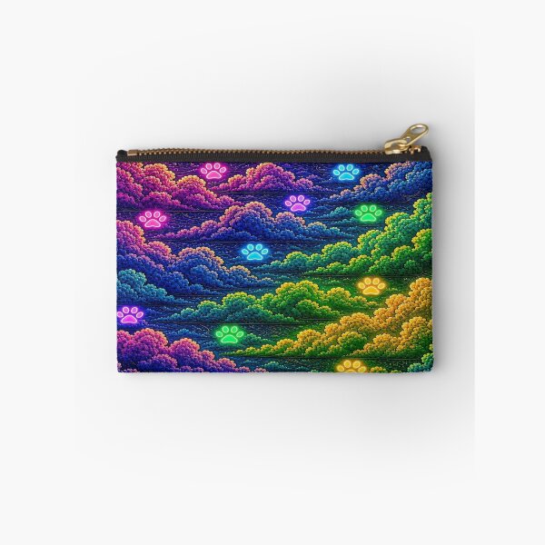 Item preview, Neon Cosmic Cat in Psychedelic Clouds designed and sold by Breezes-of-Ida.