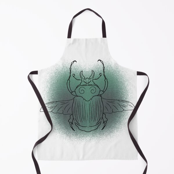 Item preview, May Scarab Dung Beetle Line-art (Cyan & Grey) designed and sold by Burnt_Pikachu.