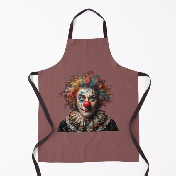 Item preview, Crazy Clown Portrait with Colorful Hair designed and sold by charmaroundyou.