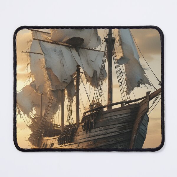 Item preview, Majestic Pirate Ship Open Seas designed and sold by Jo Art.