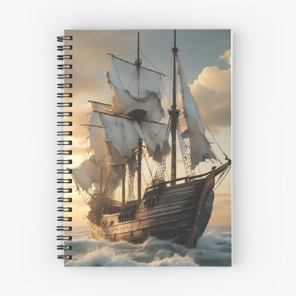 Item preview, Majestic Pirate Ship Open Seas designed and sold by Jo Art.