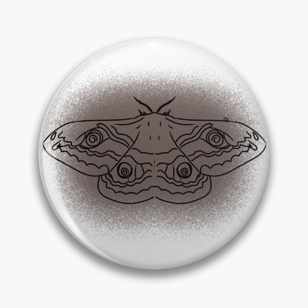 Item preview, Emperor Moth Line-art (Grey)  designed and sold by Burnt_Pikachu.