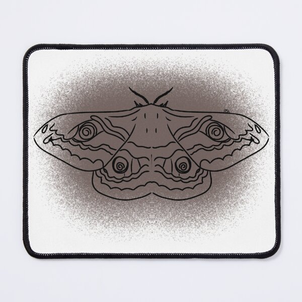 Item preview, Emperor Moth Line-art (Grey)  designed and sold by Burnt_Pikachu.