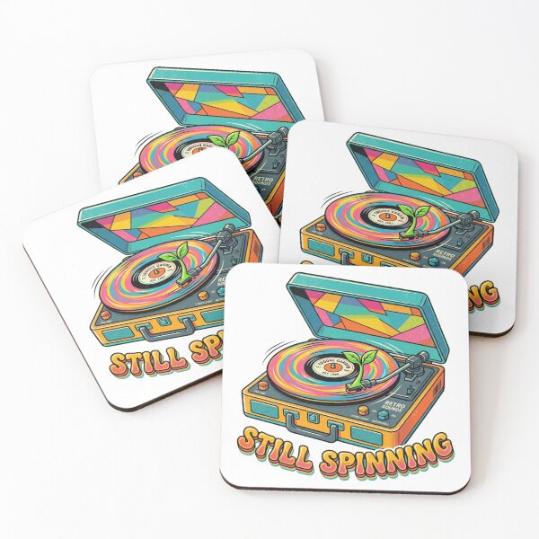 Item preview, Still Spinning - Retro Vintage Record Player Vinyl Music Art designed and sold by Sanan Israyilli.