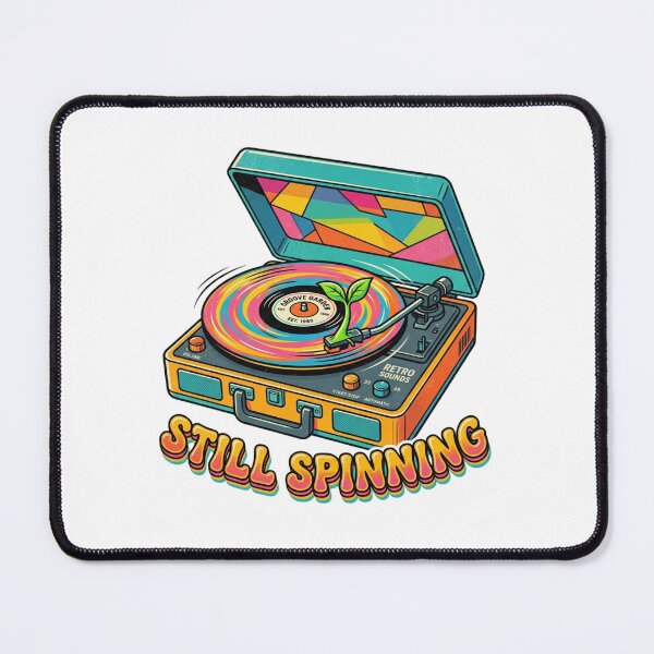 Item preview, Still Spinning - Retro Vintage Record Player Vinyl Music Art designed and sold by Sanan Israyilli.