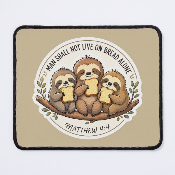 Item preview, Matthew 4:4 Man Shall Not Live On Bread Alone designed and sold by plushism.