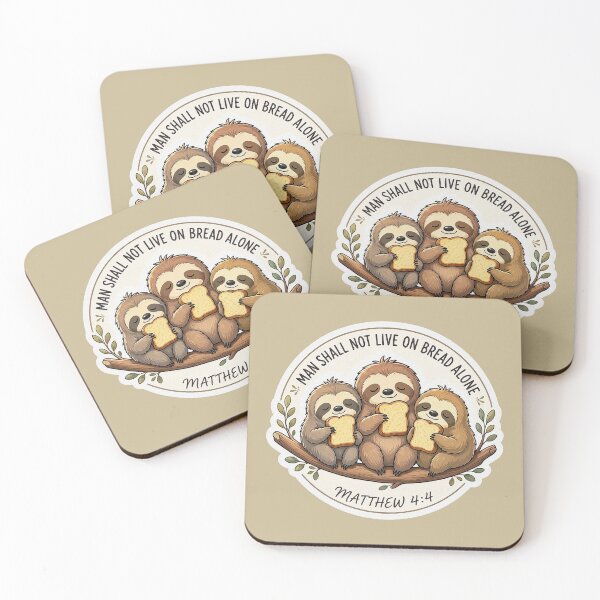 Item preview, Matthew 4:4 Man Shall Not Live On Bread Alone designed and sold by plushism.