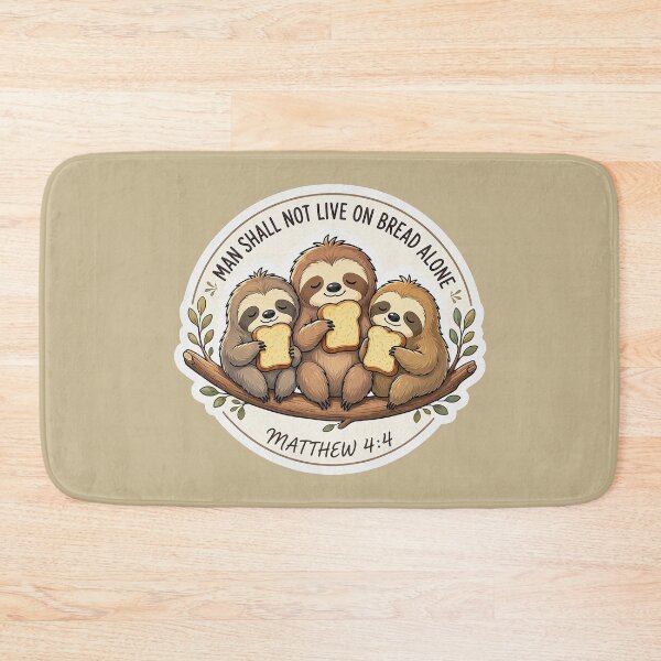 Item preview, Matthew 4:4 Man Shall Not Live On Bread Alone designed and sold by plushism.