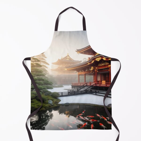 Item preview, Koi Pond Harmony - Palace in the Morning Mist designed and sold by nhk999.