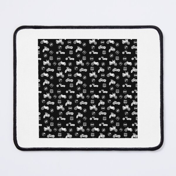 Item preview, Motorcyclist Biker Gift Motorcycle Sihouette Black And White Pattern designed and sold by lindseywomack.