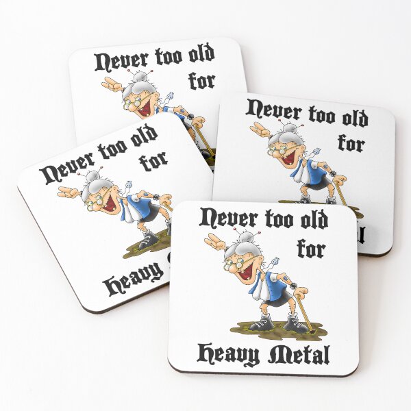 Item preview, Never Too Old For Heavy Metal designed and sold by lindseywomack.