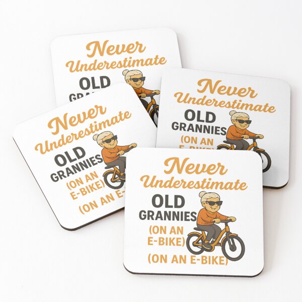 Item preview, Never Underestimate Old Grannies On An E-Bike designed and sold by lindseywomack.