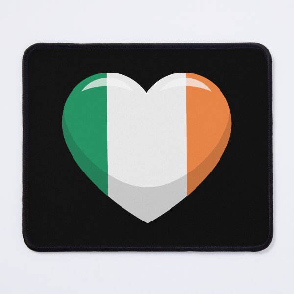 Item preview, Irish Flag Heart / I Love Ireland (On Black) designed and sold by STUDIO-72.