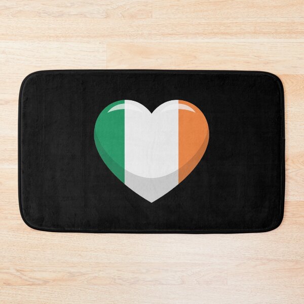Item preview, Irish Flag Heart / I Love Ireland (On Black) designed and sold by STUDIO-72.