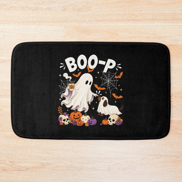 Item preview, Cute Boo-P Ghost Dog Halloween Coffee Drinker Art designed and sold by OlyvieArt.
