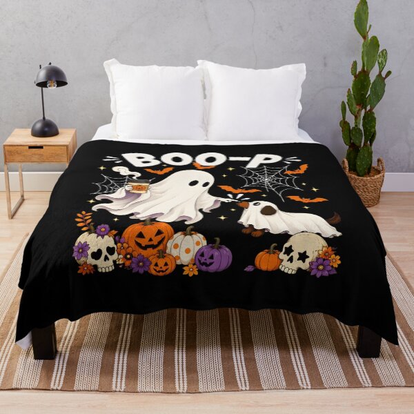 Item preview, Cute Boo-P Ghost Dog Halloween Coffee Drinker Art designed and sold by OlyvieArt.