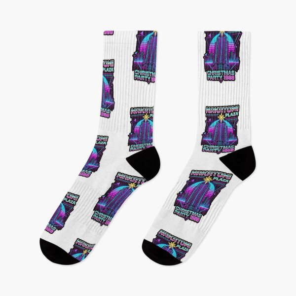 Item preview, Retro Synthwave Nakatomi Skyscraper Party Graphic designed and sold by Flying Doggo.