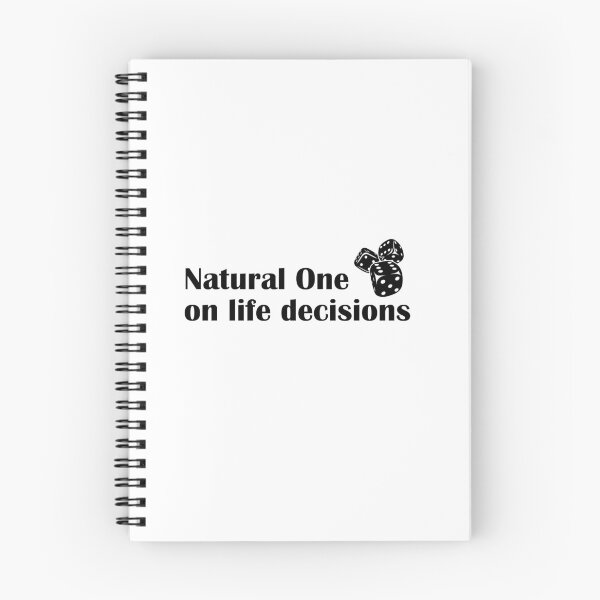 Item preview, Natural One On Life Decisions Funny DND RPG Quote designed and sold by IannelloDesign.
