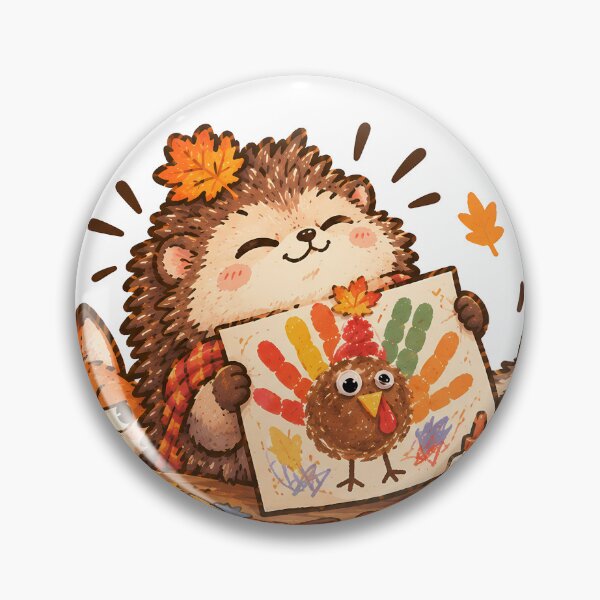 Item preview, Nailed It Funny Hedgehog Thanksgiving Turkey Handprint Craft Cute designed and sold by ianm1028.