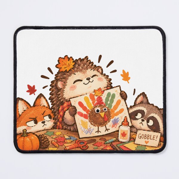 Item preview, Nailed It Funny Hedgehog Thanksgiving Turkey Handprint Craft Cute designed and sold by ianm1028.