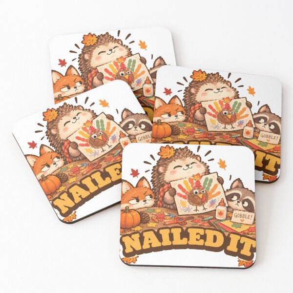 Item preview, Nailed It Funny Hedgehog Thanksgiving Turkey Handprint Craft Cute designed and sold by ianm1028.