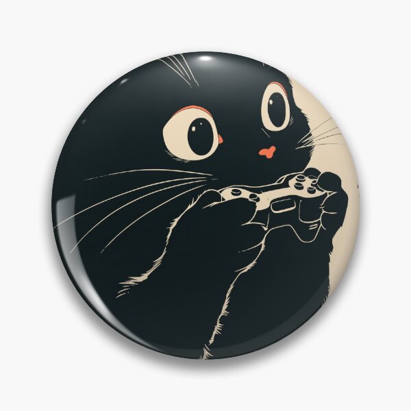 Item preview, Hungry Gamer Black Cat Snack And Video Games Japanese designed and sold by mustbewhy.