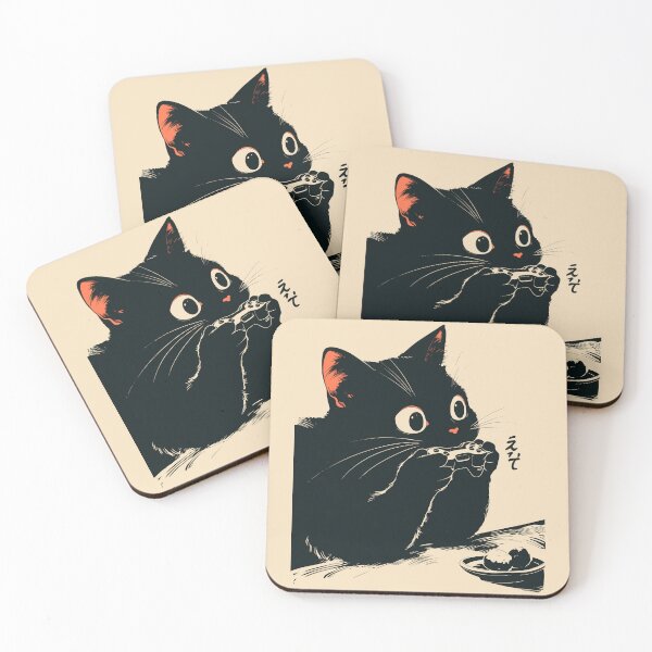 Item preview, Hungry Gamer Black Cat Snack And Video Games Japanese designed and sold by mustbewhy.