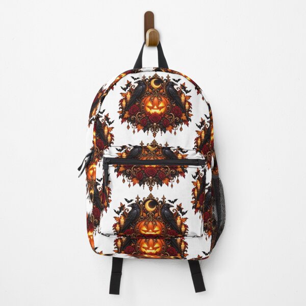 Item preview, Midnight Raven Pumpkin Crest – Gothic Halloween designed and sold by Clothes With Smiling Animals Walt Gral.