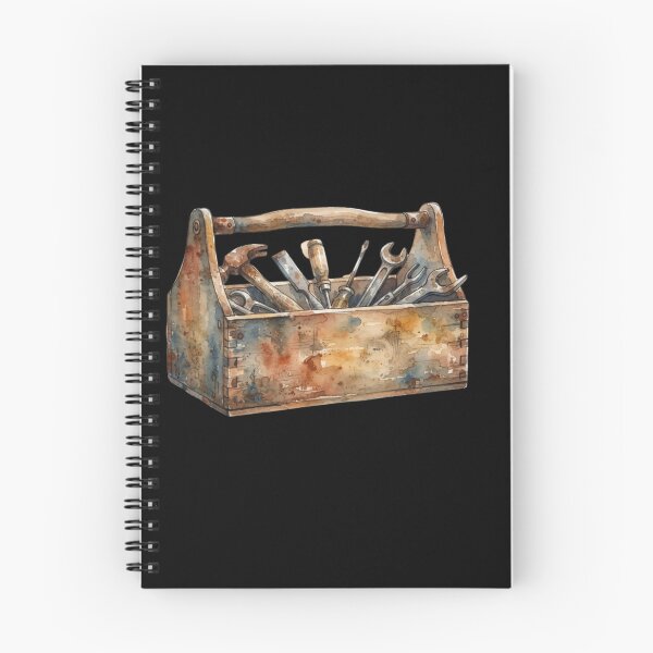 Item preview, Vintage Wooden Toolbox Watercolor Mechanic Tool Art designed and sold by bvdesignart.