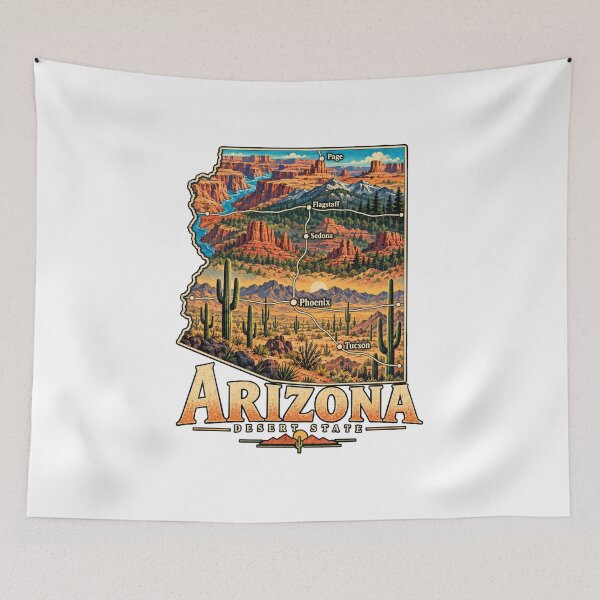 Item preview, Vintage Arizona Travel Souvenir Landmark Gift designed and sold by MichaeIRellov.