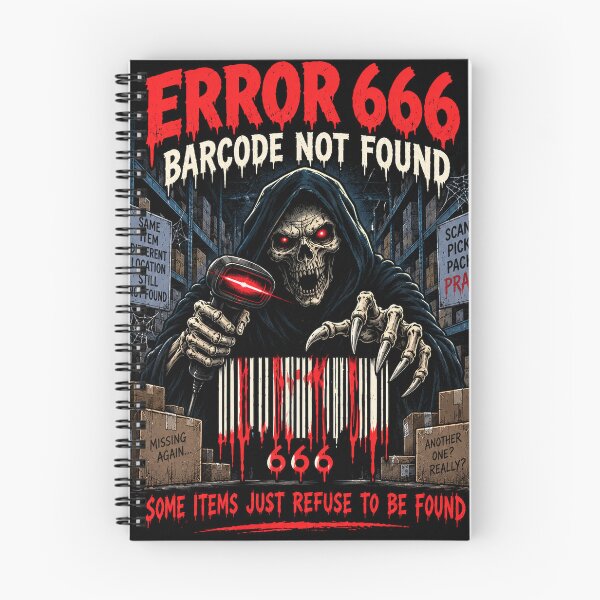 Item preview, Error 666: Barcode Not Found – Funny Warehouse Halloween Design designed and sold by KeeganDykes.