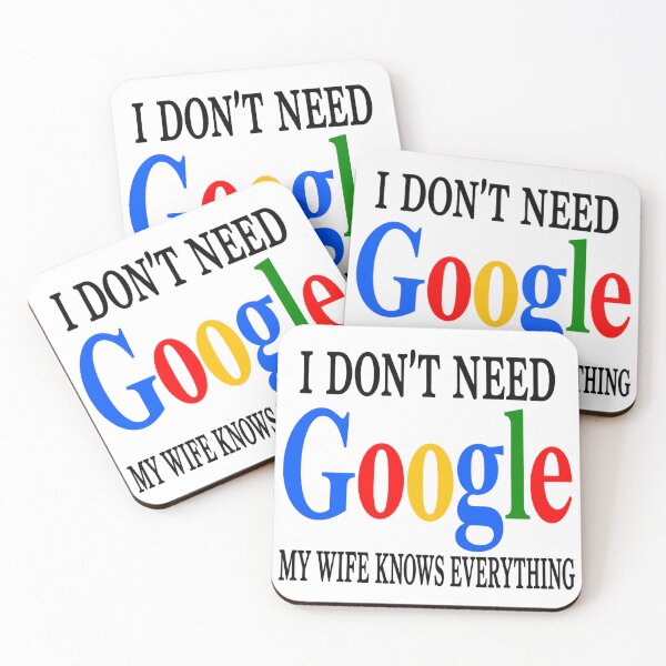 Item preview, No necesito Google, mi esposa lo sabe todo. designed and sold by Missaday.