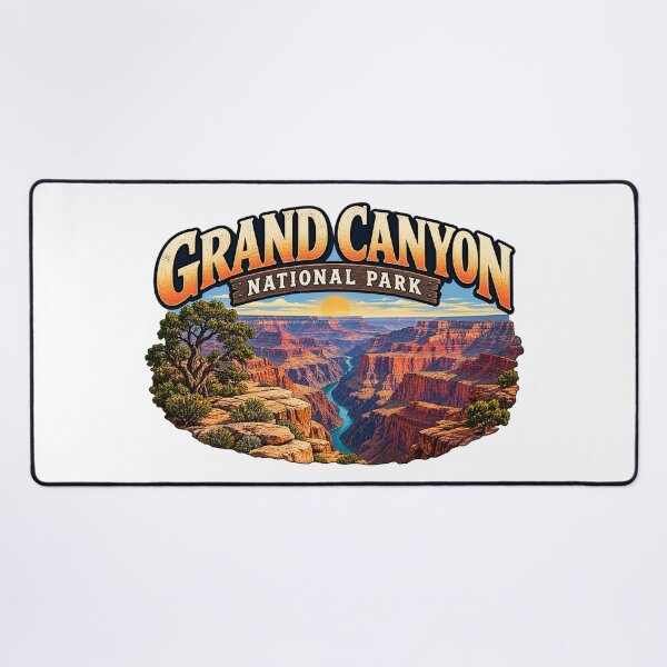 Item preview, Grand Canyon National Park Vintage Adventure Badge designed and sold by CreativeNest Prints.