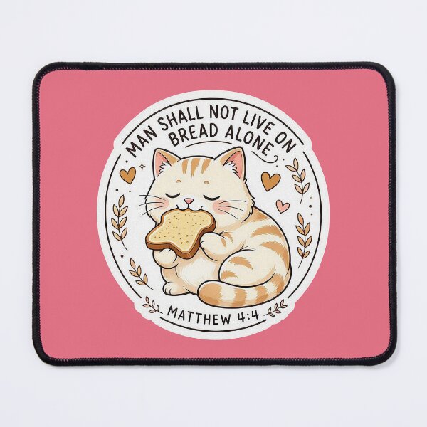 Item preview, Matthew 4:4 Man Shall Not Live On Bread Alone designed and sold by plushism.