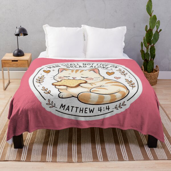 Item preview, Matthew 4:4 Man Shall Not Live On Bread Alone designed and sold by plushism.