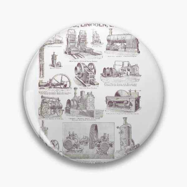 Item preview, Victorian Industrial Machinery Patent Engraving designed and sold by Antique Science Press.