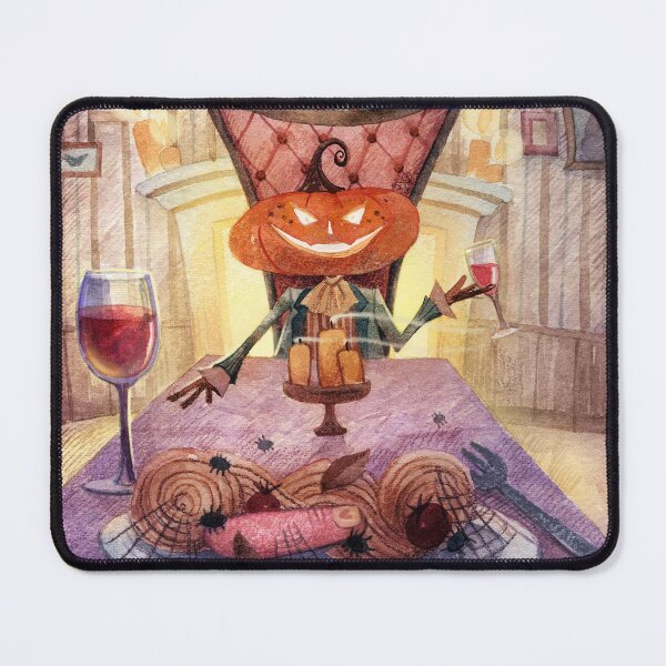 Item preview, Halloween Pumpkin Dinner Party with Spooky Food and Candles designed and sold by White Rabbit Design .