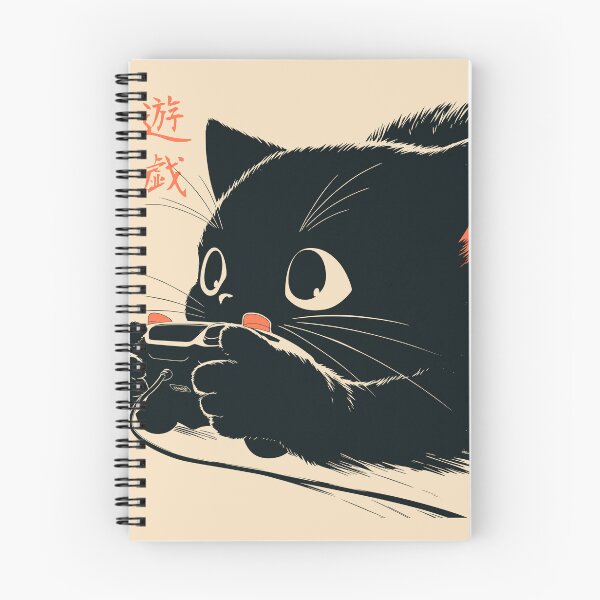 Item preview, Intense Gamer Black Cat Playing Video Games Japanese designed and sold by mustbewhy.